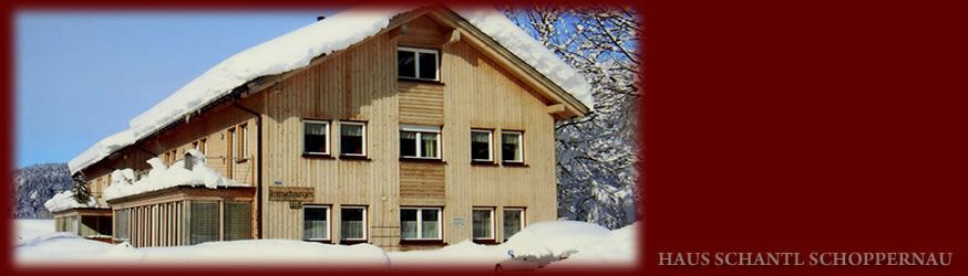 Haus Schantl - Ferienwohnungen und Urlaub in Schoppernau im Bregenzerwald